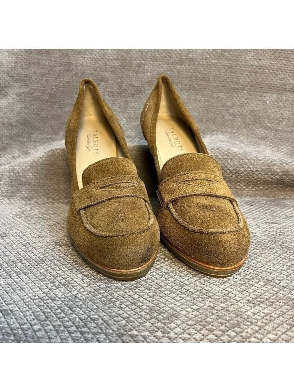Vintage Talbots Suede Corrine 2 in Dark Sepia Heels size 9.5. NWT. No box